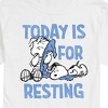 Men's - Peanuts - Today Is For Resting Short Sleeve Graphic T-Shirt - 2 of 4