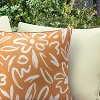 Outdoor Decor by Commonwealth Printed Outdoor Pillow Cover 18" x 18" Mustard (Cover Only) - 3 of 4