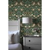 NextWall Aves Garden Peel and Stick Wallpaper Green: Vintage Bird & Floral Design, Repositionable, Washable, 30.75 Sq Ft Coverage - image 4 of 4