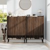 Shoe Cabinet with 2 & 3 Doors, Adjustable Shelves, 6-Tier Shoe Organizer with Doors for Hallway, Entryway, Living Room - 4 of 4