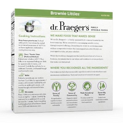 Dr. Praeger&#39;s Gluten Free Vegan Frozen Brownie Littles - 10oz