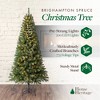 Home Heritage 7 Foot Brighampton Spruce Artificial Christmas Tree with Warm White LED Lights for Seasonal Decorations, Display, and Home Ornamentals - 2 of 4