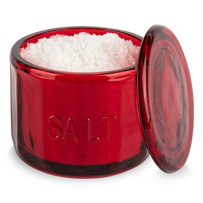 Kook Glass Salt Cellar, with Airtight Lid, 10 Oz