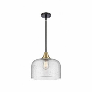 Bell - 1 Light Stem Hung Mini Pendant In Industrial Style-14.13 Inches Tall and 12 Inches Wide - 1 of 1