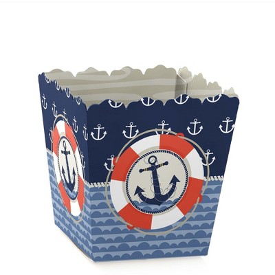 Big Dot of Happiness Ahoy - Nautical - Party Mini Favor Boxes - Baby, Bridal Shower or Birthday Party Treat Candy Boxes - Set of 12