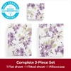 Mellanni 1800 Bed Sheets Twin Madison Purple - 2 of 3