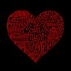 LA Pop Art Women's Word Art V-Neck - Country Music Heart - 2 of 4