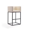 Set of 2 Embassy Upholstered Metal Barstools - Manhattan Comfort - image 3 of 4