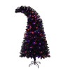 Pre-Lit Black Christmas Tree with LED Lights, Curved Artificial Xmas Tree with 900 Branch Tips, Unique Whimsical Holiday Decoration for Home - 2 of 4