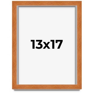 PosterPalooza | Modernist Brown Picture Frame - UV Acrylic, Foam Board Backing, Hanging Hardware - 1 of 4