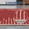 Living Room Rug Washable Bedroom Rugs Neutral Area Rug for Nursery Geometric Striped Carpet Non Slip Stain Resistant Farmhouse Floor Cover White Rug - 4 of 4