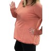 Women's Washed Thumb Hole Top - White Birch - 3 of 3