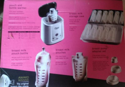 Tommee Tippee Breastfeeding Starter Kit, Manual Breast Pump, Baby Bottles  and Teats, Steriliser Box, Soothers, Breast Pads, Breastmilk…
