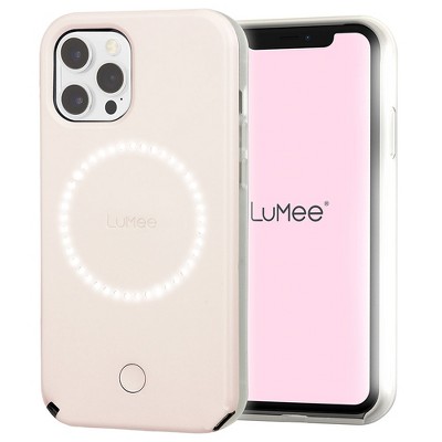 LuMee HALO by Case-Mate - Light Up Selfie Case for iPhone 12 and iPhone 12 Pro (5G) - Front & Rear Illumination - 6.1 Inch - Millennial Pink