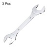 Unique Bargains CR-V Steel Mirror Polished Automotive Repair Furniture Assembly Ultra-Thin Double Open-End Wrenches 3 Pcs - 3 of 4