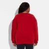 Women's Black Women Glow Graphic Pullover Sweatshirt - Deep Red - 3 of 3