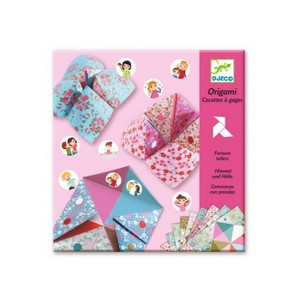 DJECO Origami Paper Craft Kit - Fortune Tellers, Includes 24 Sheets and Stickers, Ages 6 and Up - 1 of 4