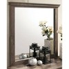 2pc Jacobia 6 Drawer Dresser and Mirror Set Gray - HOMES: Inside + Out: Transitional Style, Wood Veneer, Metal Glides - 4 of 4