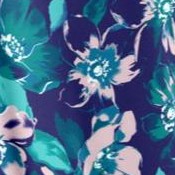 navy bold painted floral