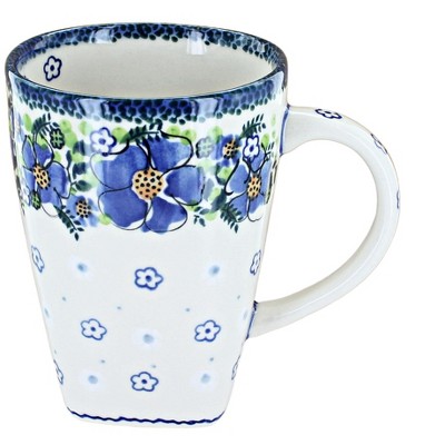 Blue Rose Polish Pottery K06 Galia Large Coffee Mug