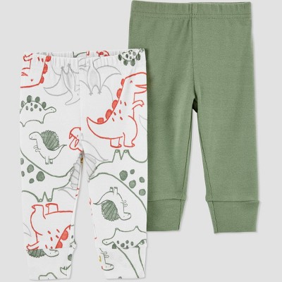 Carter's Just One You® Baby Boys' 2pk Dino Pants - Green 3M