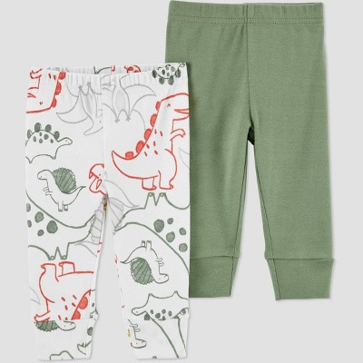Image of Baby Boys' 2pk Dino Pants - Just One You® made by carter's Green 3M