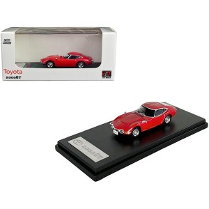 Toyota 2000GT RHD (Right Hand Drive) Red 1/64 Diecast Model Car by LCD Models - 1 of 4