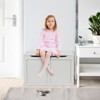 Costway Wooden Toy Box Kids Storage Chest Bench W/ Flip-Top Lid & Safety Hinge - 3 of 4