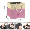 SEVOBAL 4pc Fabric Storage Cubes Organizer Heavy Duty Cube Storage Bin Clothes Storage Box Closet Baskets in Shelves Home, Pink, 3.12"*11.7"*11.7" - 4 of 4