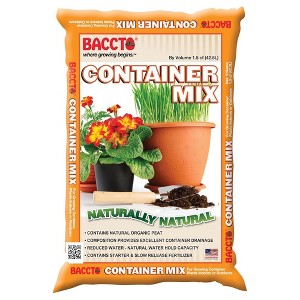 Michigan Peat Company BACCTO Container Mix, Indoor Outdoor Blend with Organic Peat, Starter & Nutrients for 6 Inch or Larger Planters, 1.5 Cubic Feet - 1 of 1