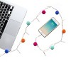 46" LED Pom Pom Phone Charger USB Cable - image 2 of 3