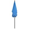 vidaXL Garden Parasol with Pole 82.7"x55.1" Azure Blue - 4 of 4