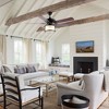 52" 2-Light Brantley Bohemian Farmhouse Iron LED Ceiling Fan Black - JONATHAN Y - 4 of 4