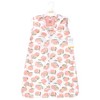 Hudson Baby Infant Girl Plush Faux Fur Sleeping Bag, Wearable Blanket, Peach - 2 of 2