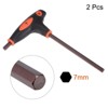 Unique Bargains S2 Steel T-Handle Metric Dual End Hex Wrenches 2 Pcs - 3 of 4