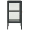 vidaXL Sideboard Anthracite 15 in.x13.8 in.x27.6 in. Steel and Glass - 4 of 4