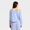Women's French Terry Off-The-Shoulder Sweatshirt - JoyLab™ - 2 of 3