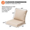 Pellebant Outdoor Deep Seat Cushion Set Patio Furniture Cushions with Removable Cover for Chair Sofa Couch - 3 of 4