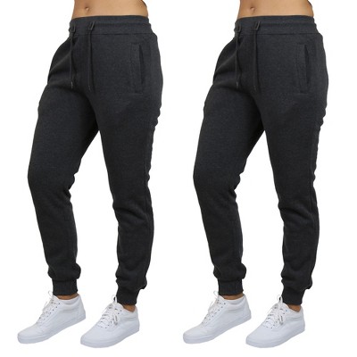 Blue Ice Women's Loose Fit  Fleece-Lined Jogger Sweatpants-2 Pack