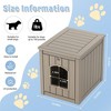 CAVINAS  30GAL Cat Litter Box Enclosure,Pet House with Odor Control and Leak-Proof Design, Easy Assembly,Coffee - 4 of 4