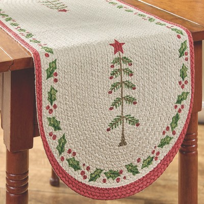 Park Designs Feather Tree Braid Table Runner 15" X 36"