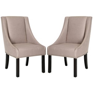 Set of 2 Dining Chairs Oyster - Safavieh
