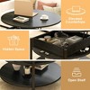 WOWLIVE 36"W Lift Top Coffee Table with Storage, Round Wood Cocktail Table for Living Room, CT003 - 3 of 4