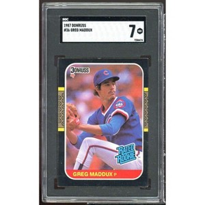 Greg Maddux Rookie Card 1987 Donruss #36 SGC 7 NM - 1 of 2