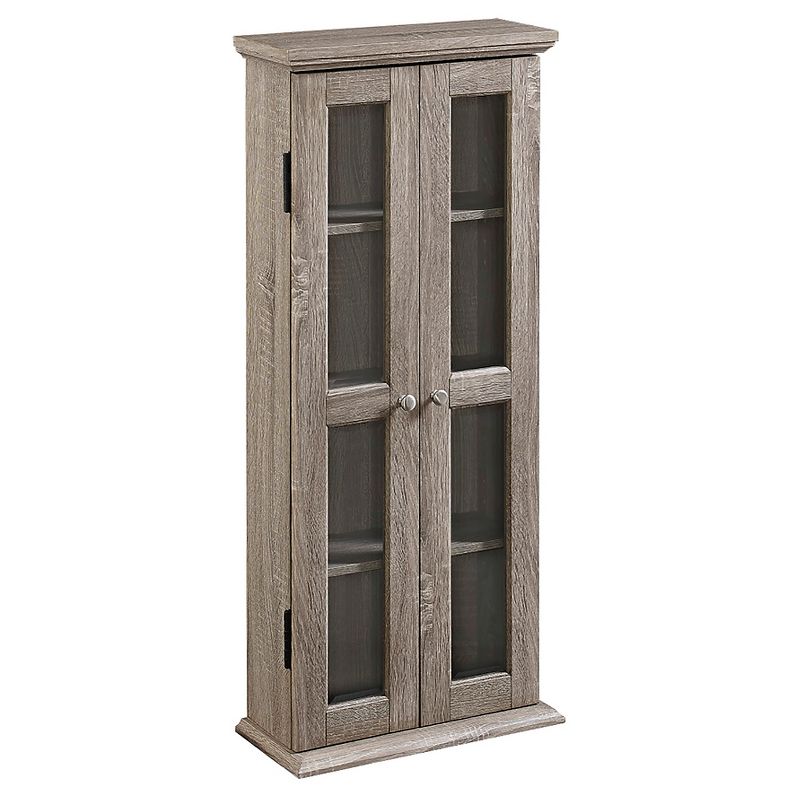 41" Wood Media Storage Tower Cabinet - Saracina Home, 4 of 9