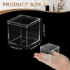 Unique Bargains Acrylic Cube Storage Collectible Display Boxes 2 Pcs Clear - 2 of 4