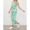 Women's Lily Print Twill Sleeveless Jumpsuit - SKIES ARE BLUE - 3 of 4