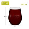 Hubby Serif Stemless Wine Glass by True - 3 of 4
