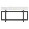 NicBex Modern Artsy Style Console Table with 3 Drawers,Elegant Entryway Table with Cross Legs,Foyer Tables for Entryway,Living Room - 2 of 4
