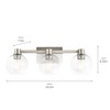 Kichler Lighting Harmony 3 - Light Vanity in  Brushed Nickel - 3 of 4